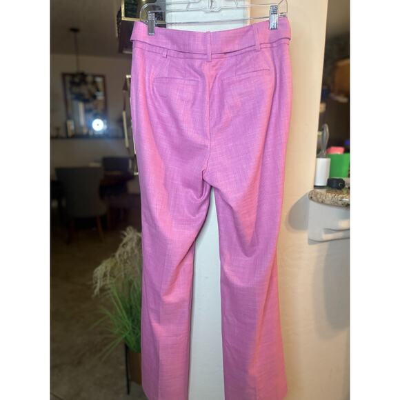 Talbots Pink Linen Bootcut Dress Pants Size 6 - Picture 3 of 5